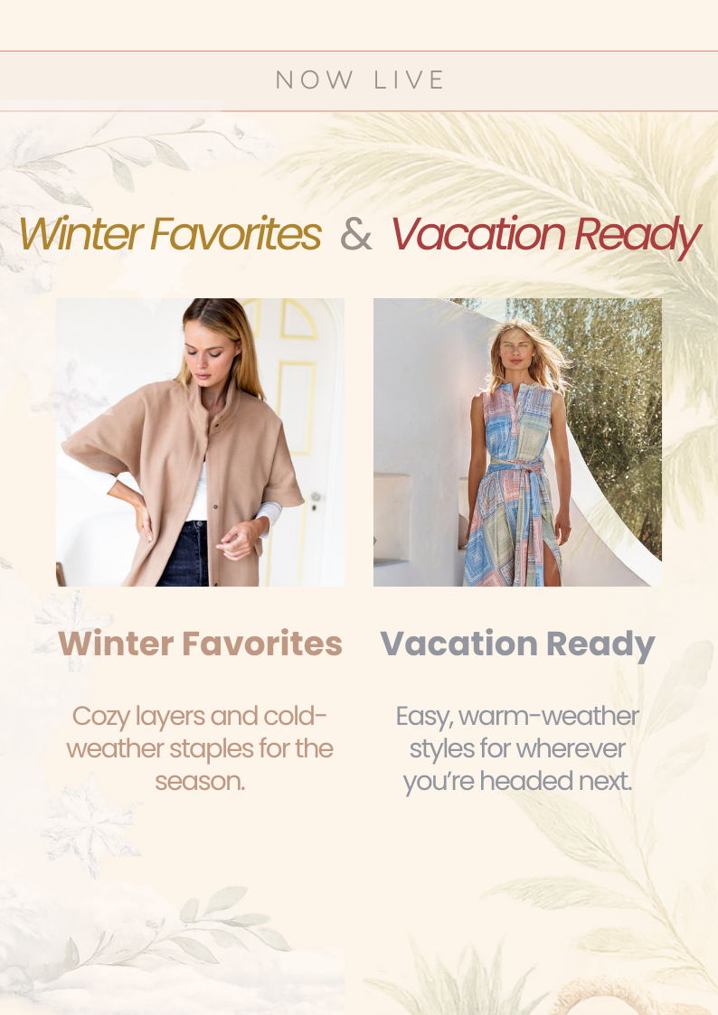 Winter and Vacation Collections Live-Happy on Main-Happy on Main