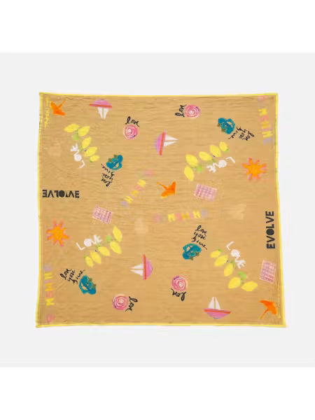 Love Evolve Bandana - Multi-Kerri Rosenthal-Happy on Main