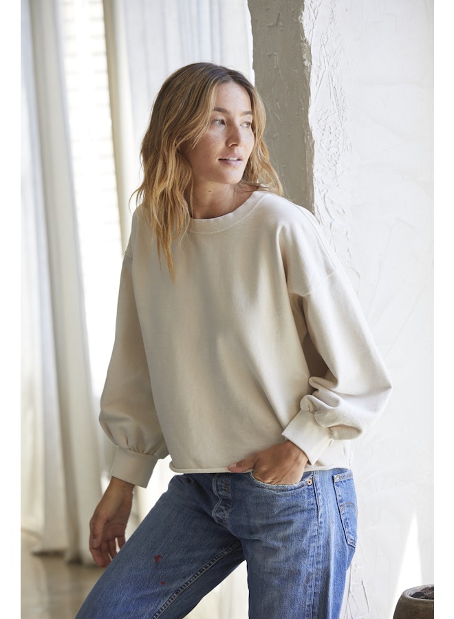 Zayne French Terry Long Sleeve Pullover-Sweatshirts-Happy on Main