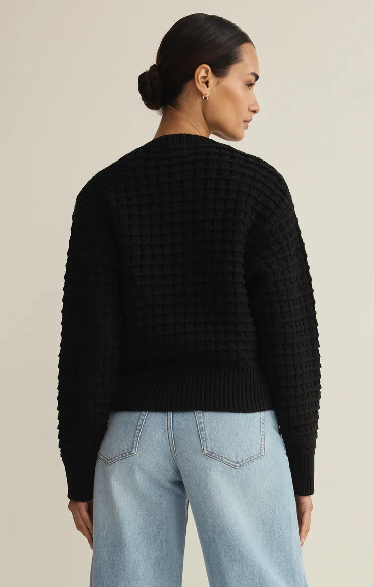 Logan Sweater Jacket - Black-Z Supply-Happy on Main