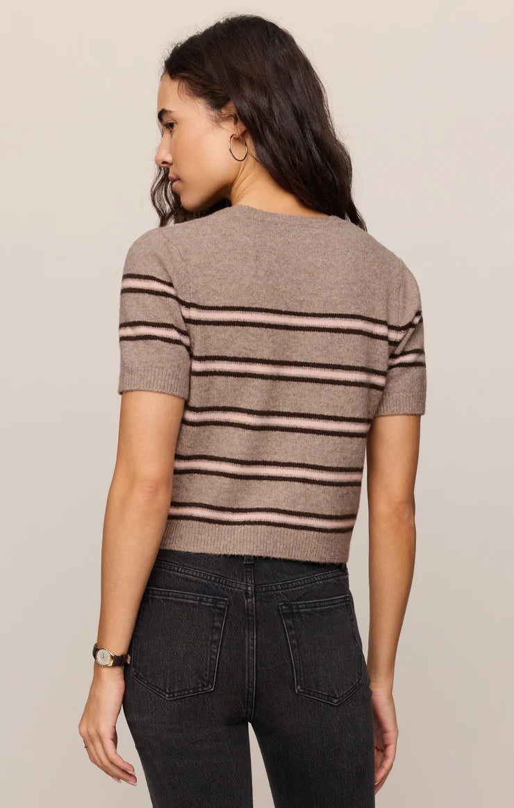 Gatewood Stripe Sweater - Heather Ash-Z Supply-Happy on Main