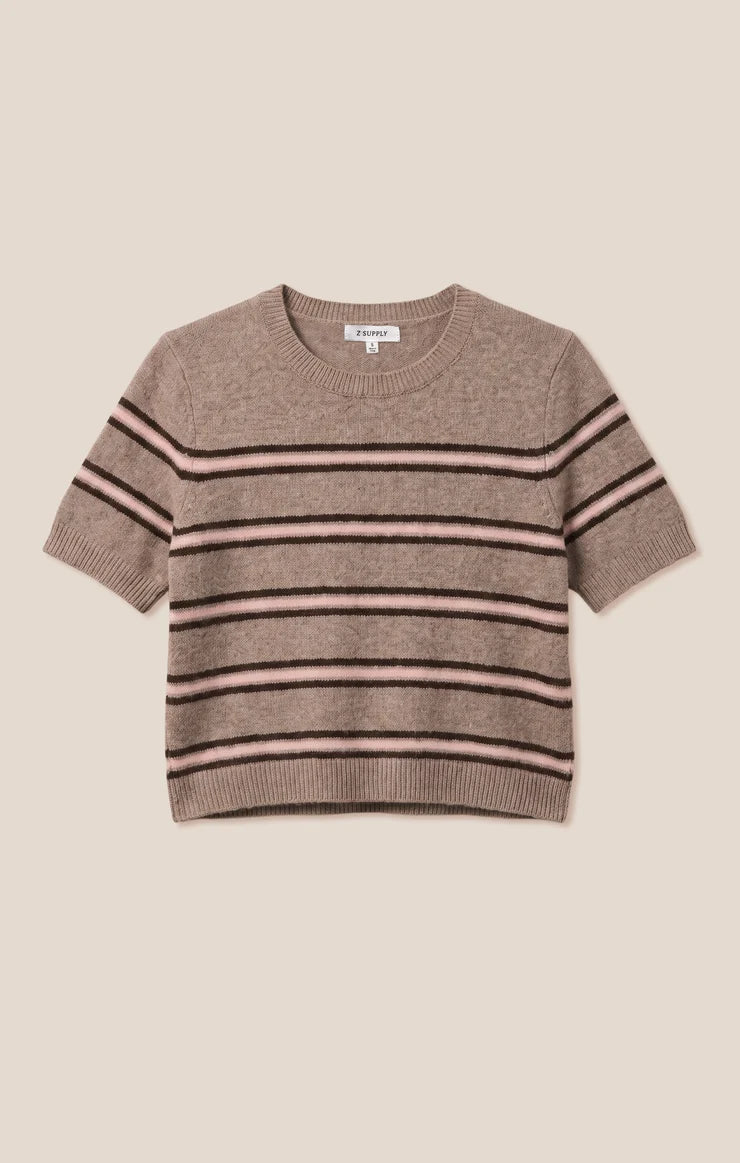 Gatewood Stripe Sweater - Heather Ash-Z Supply-Happy on Main