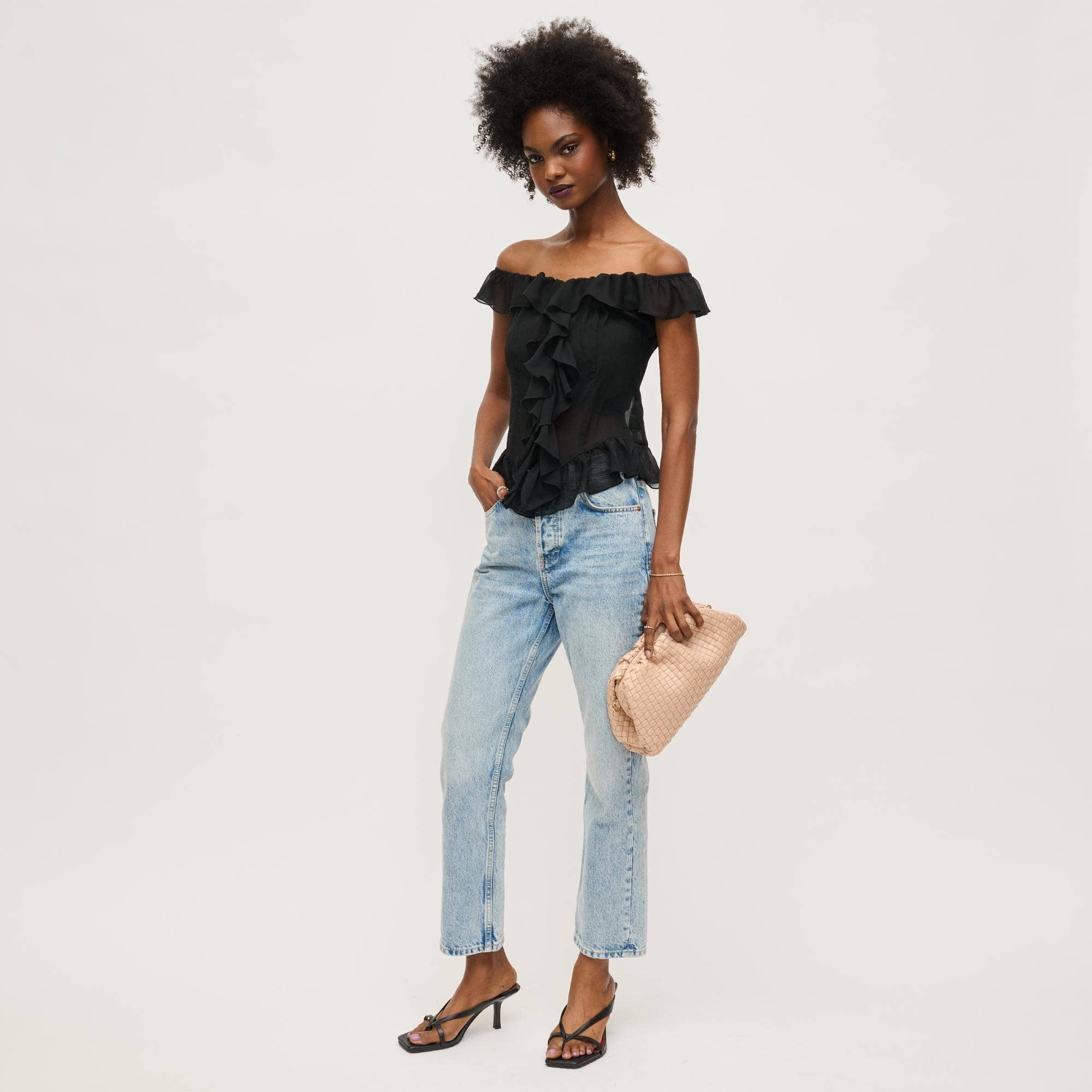 Tate Woven Frame Clutch-Urban Expressions-Happy on Main