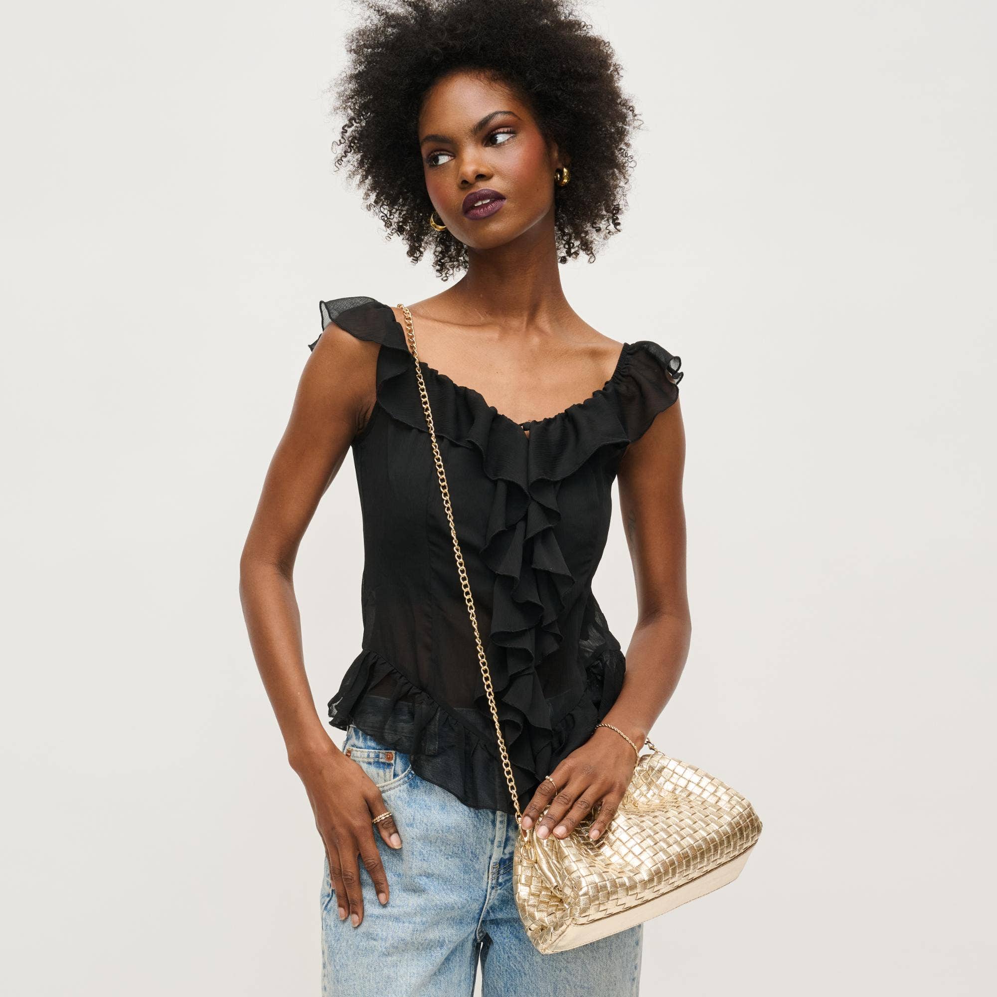 Tate Woven Frame Clutch-Urban Expressions-Happy on Main