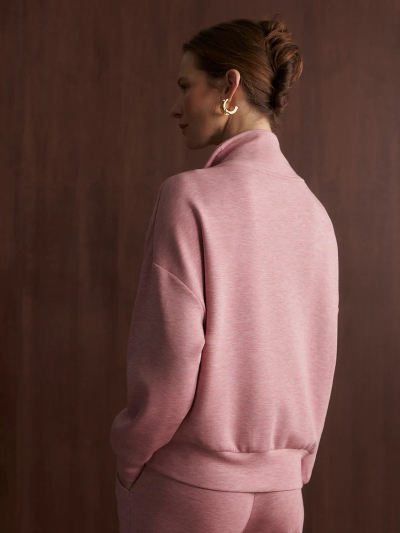 Hawley Half-Zip - Rose Marl-Varley-Happy on Main