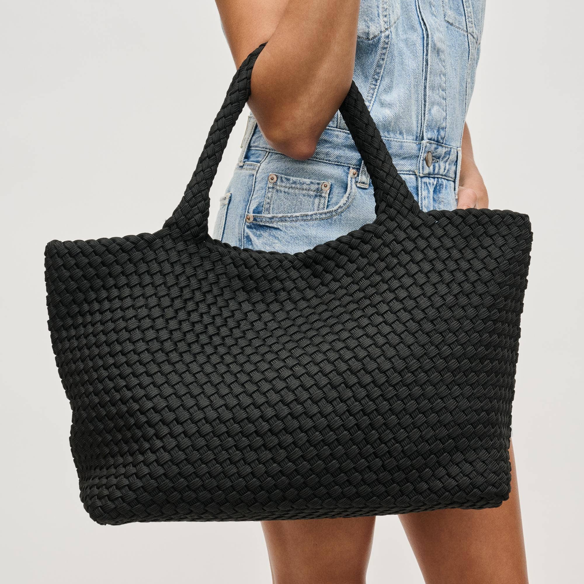 Sky's The Limit - Large Laced Up Eco-Edition Tote-Handbags-Happy on Main