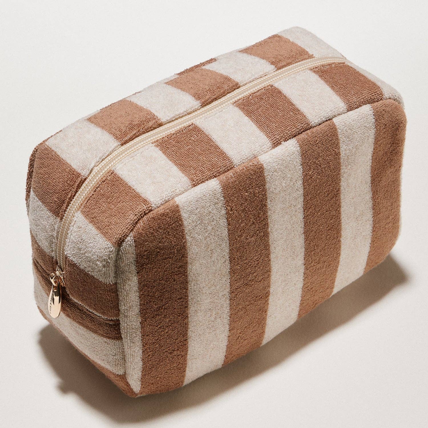 Striped Terry Fabric | Travel Pouch-Frem-Happy on Main