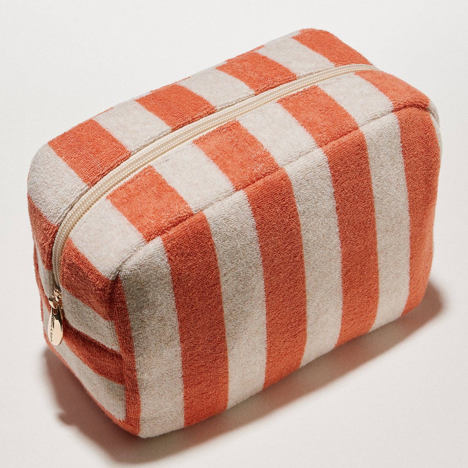 Striped Terry Fabric | Travel Pouch-Frem-Happy on Main
