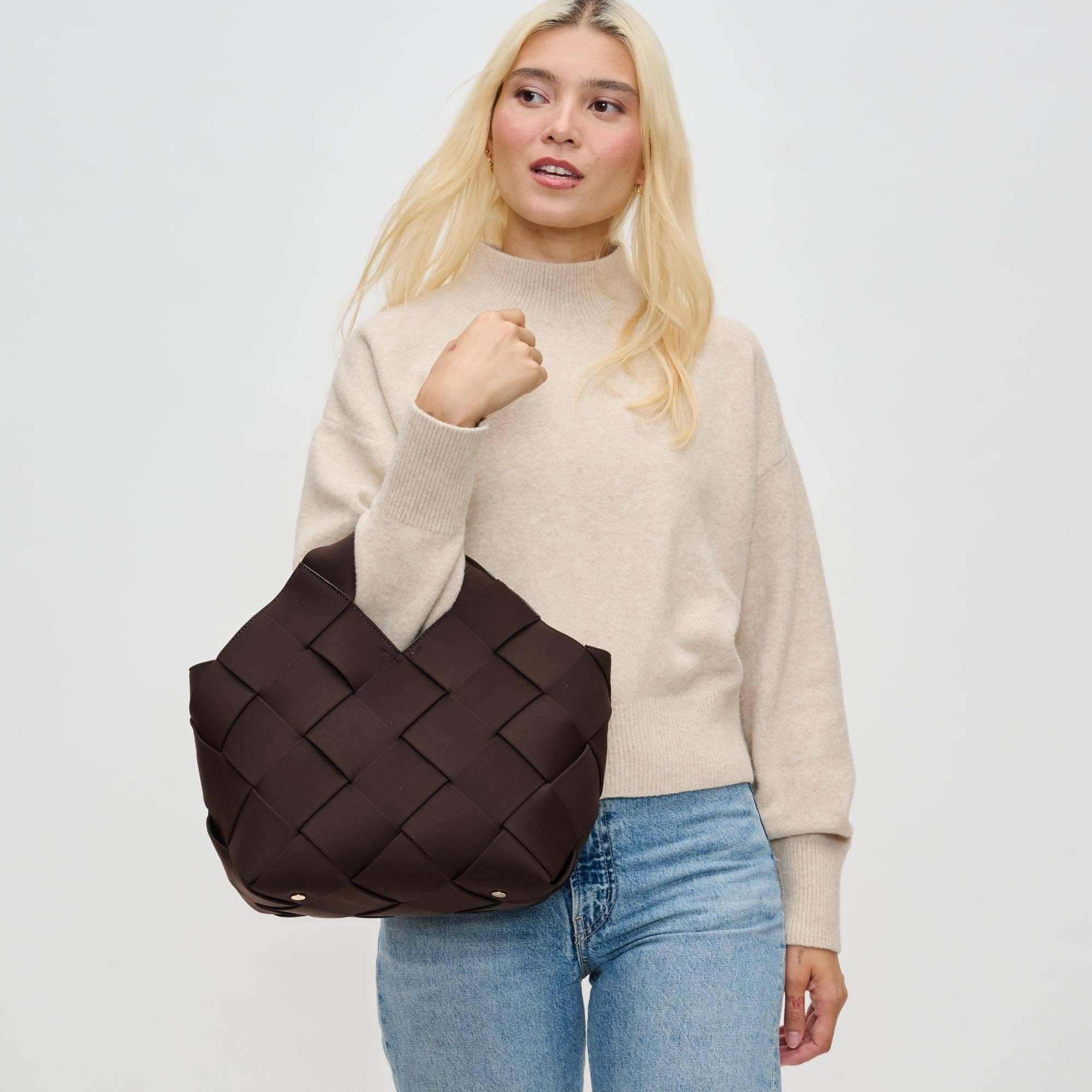 Resilience - Woven Neoprene Tote-Handbags-Happy on Main