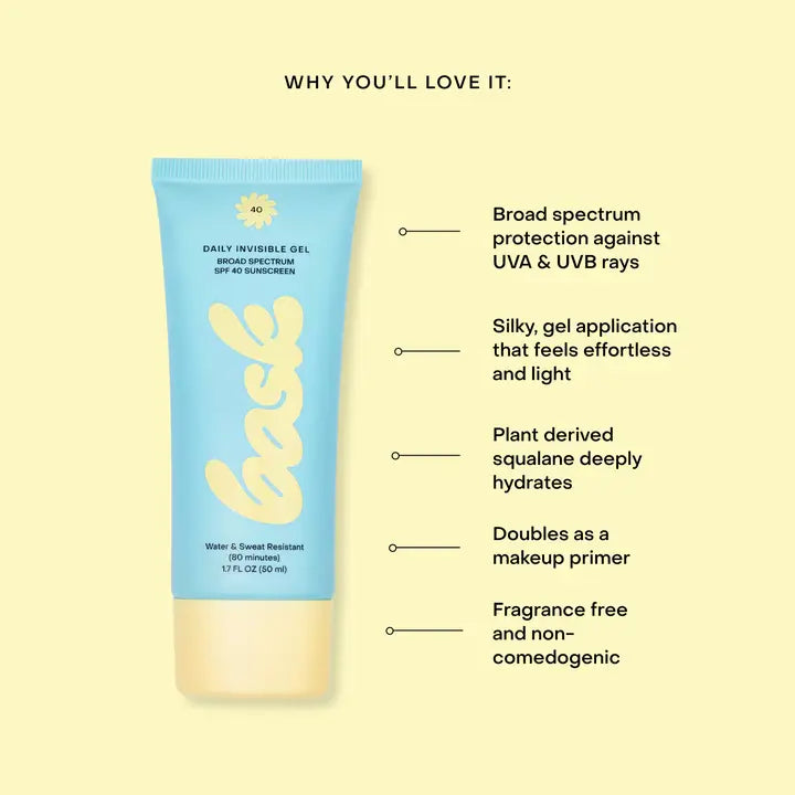 Bask Spf 40 Daily Invisible Gel Sunscreen-Beauty + Wellness-Happy on Main
