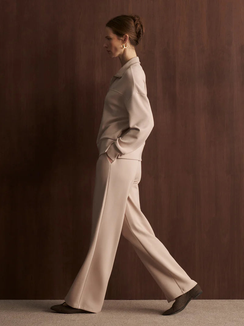 The Wide Leg Pant 30 - Mushroom-Varley-Happy on Main