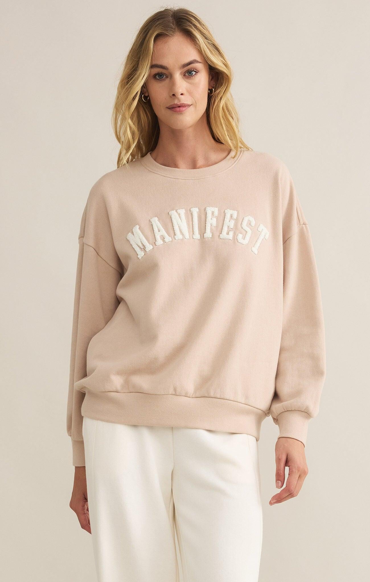 Manifest Sweatshirt-Athleisure-Happy on Main