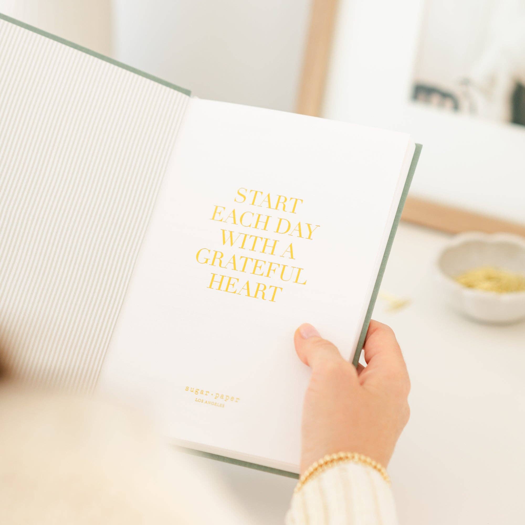 Gratitude Journal, Sage-Gifting-Happy on Main