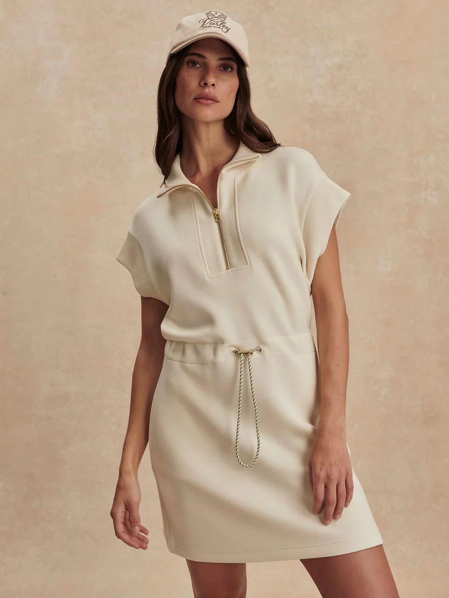 Avaya Half Zip Dress - Pristine-Varley-Happy on Main