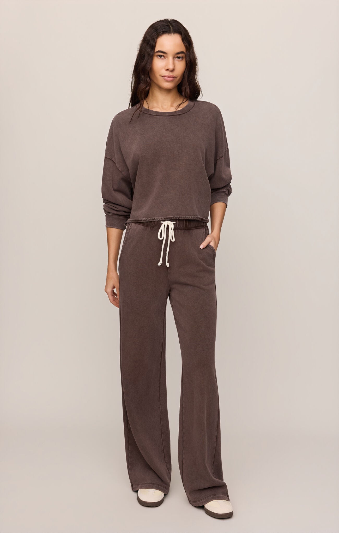 Hunter Knit Pant - Dark Chocolate-Z Supply-Happy on Main