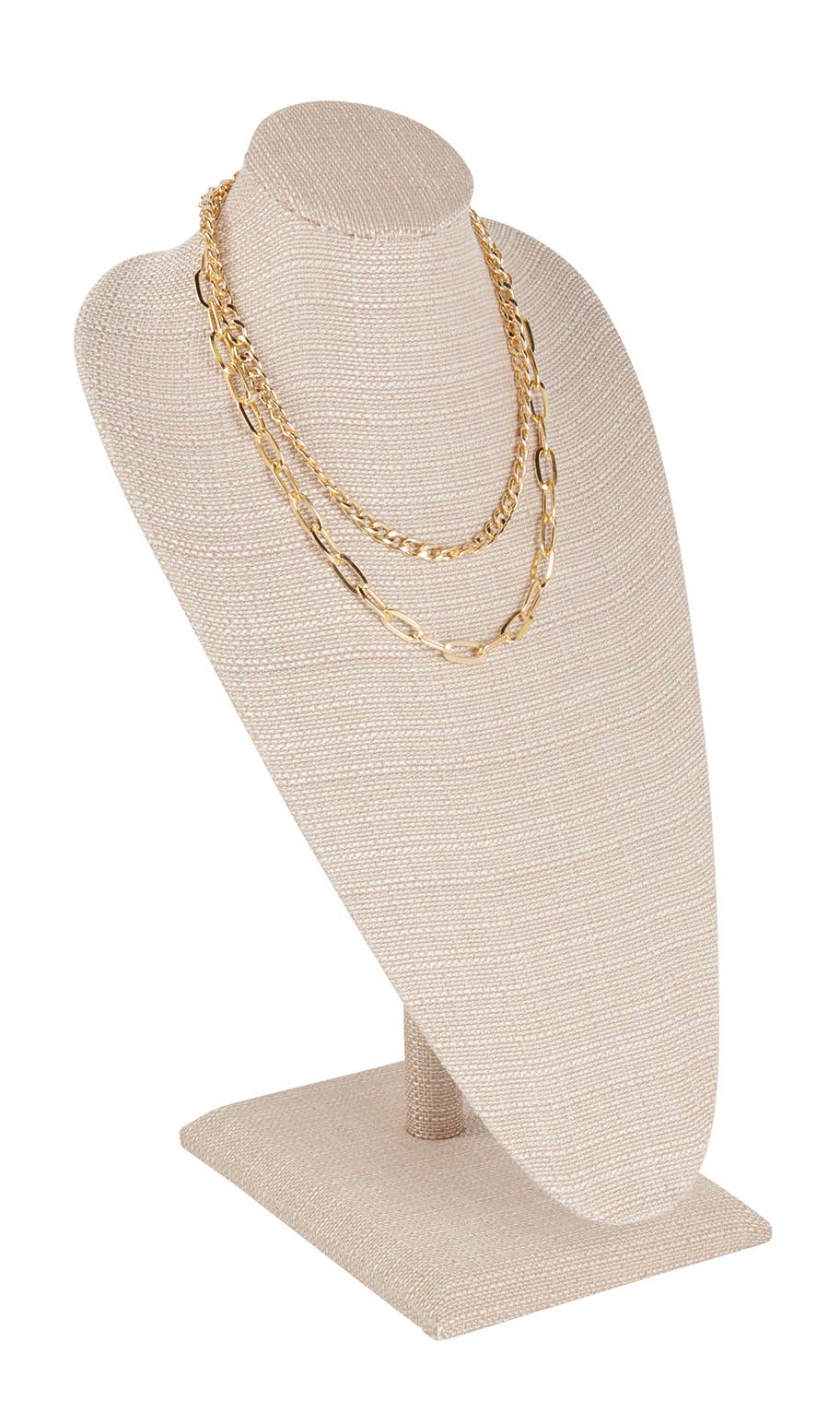 Tall Necklace Display | Linen | 18"-Happy on Main