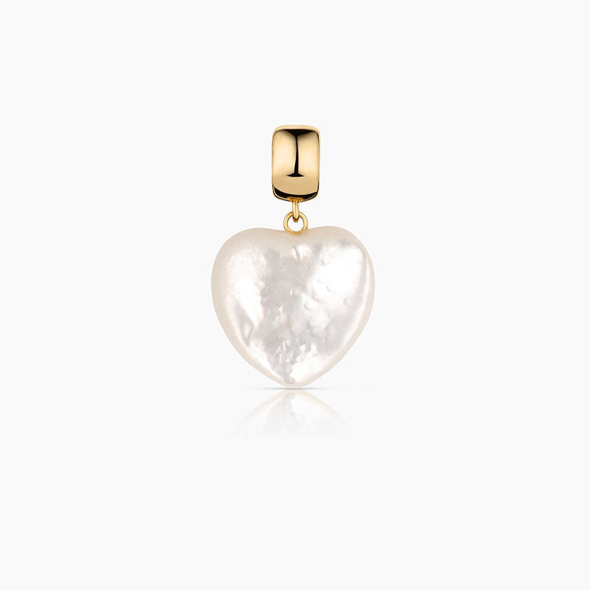 Gemma Mother Of Pearl Heart Choker Necklace-Everyday Jewelry-Happy on Main