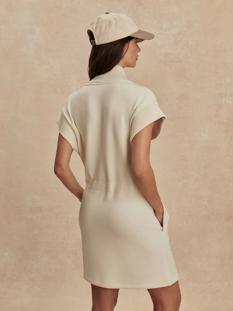 Avaya Half Zip Dress - Pristine-Varley-Happy on Main