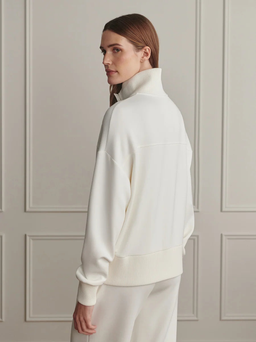 Bronya Button Placket Sweat - Pristine-Varley-Happy on Main