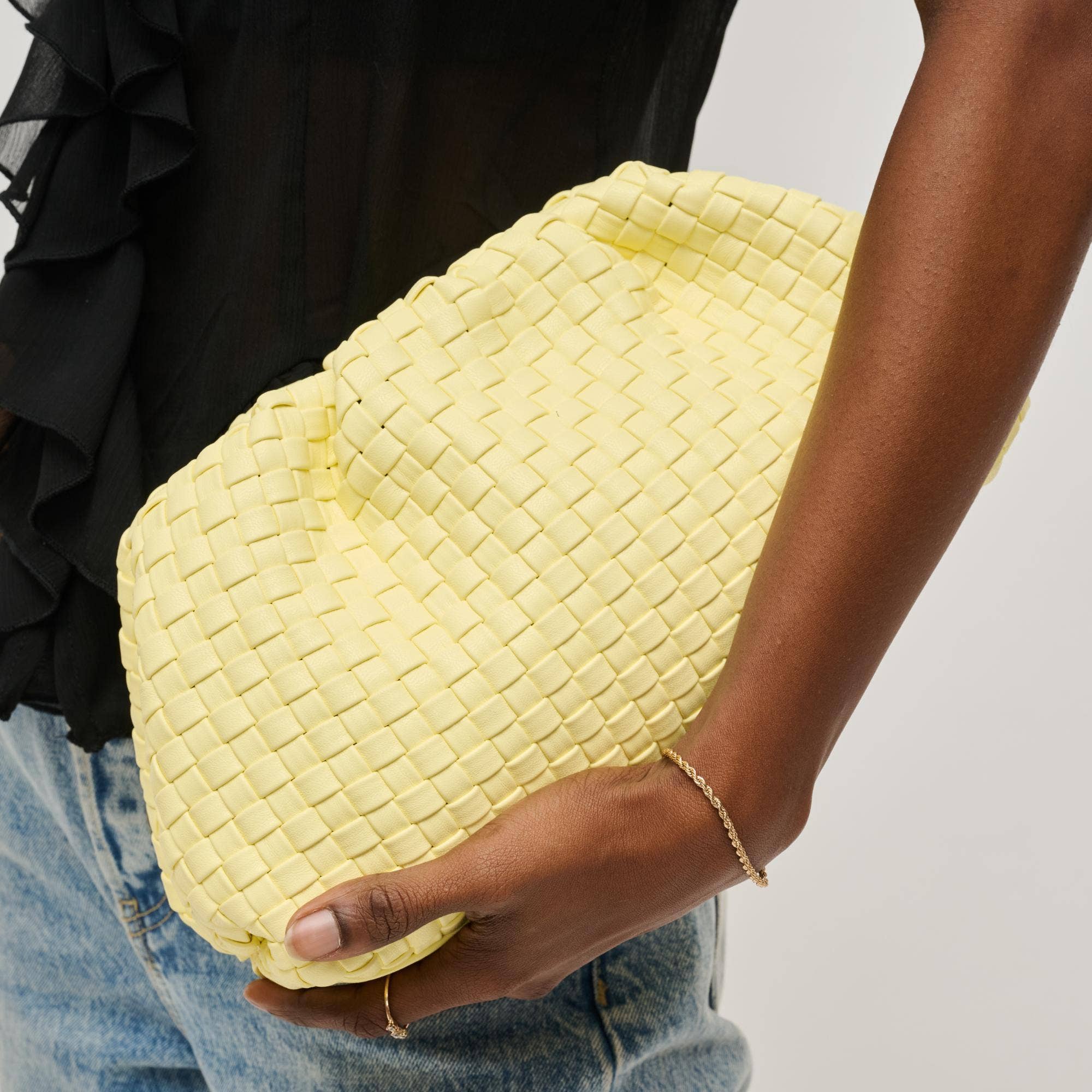 Tate Woven Frame Clutch-Urban Expressions-Happy on Main