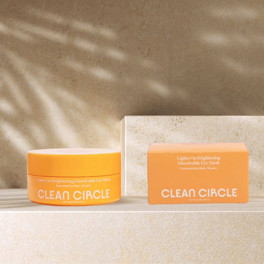 Brightening Eye Mask w/ Red Algae & Vitamin C - Zero Waste-Beauty + Wellness-Happy on Main