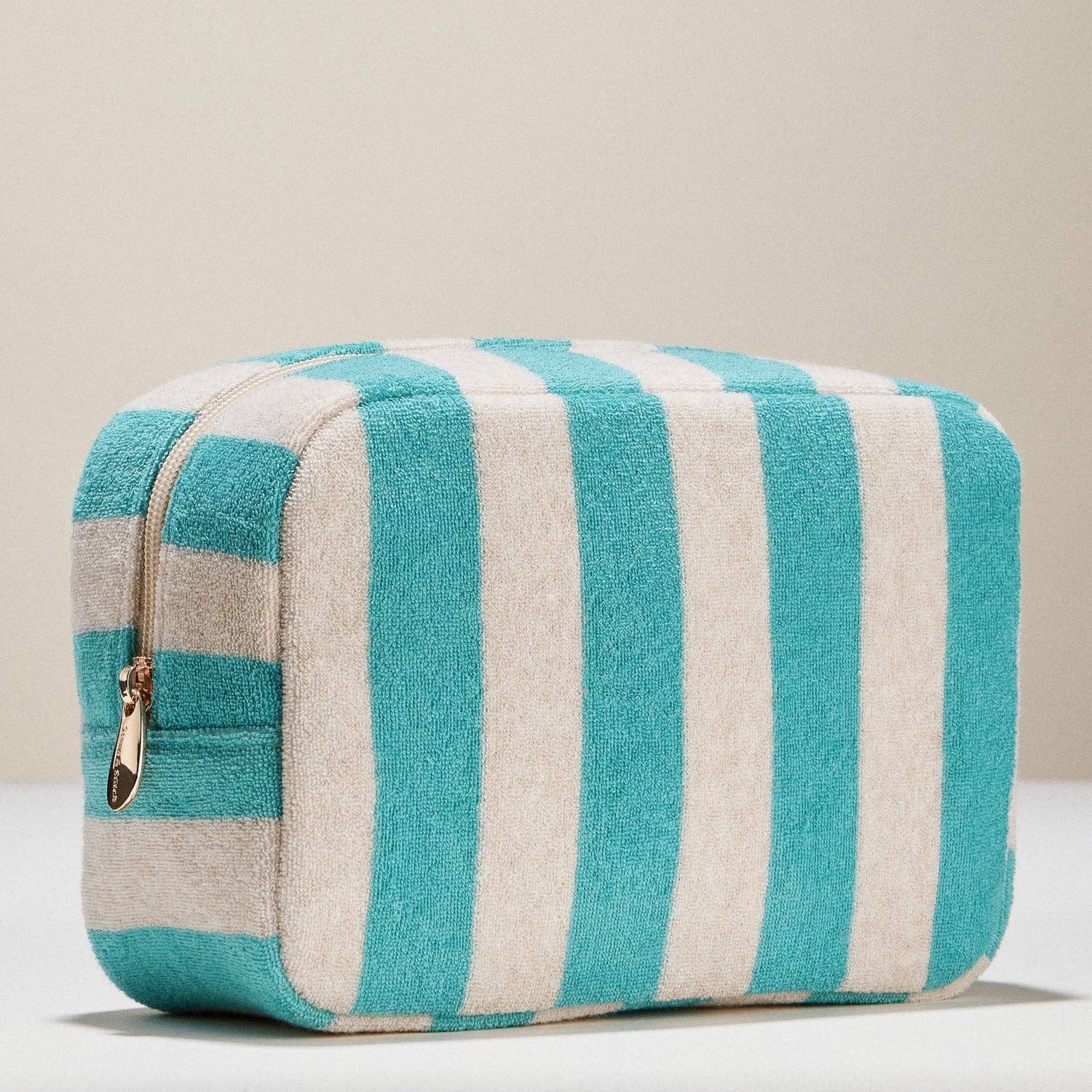 Striped Terry Fabric | Travel Pouch-Frem-Happy on Main