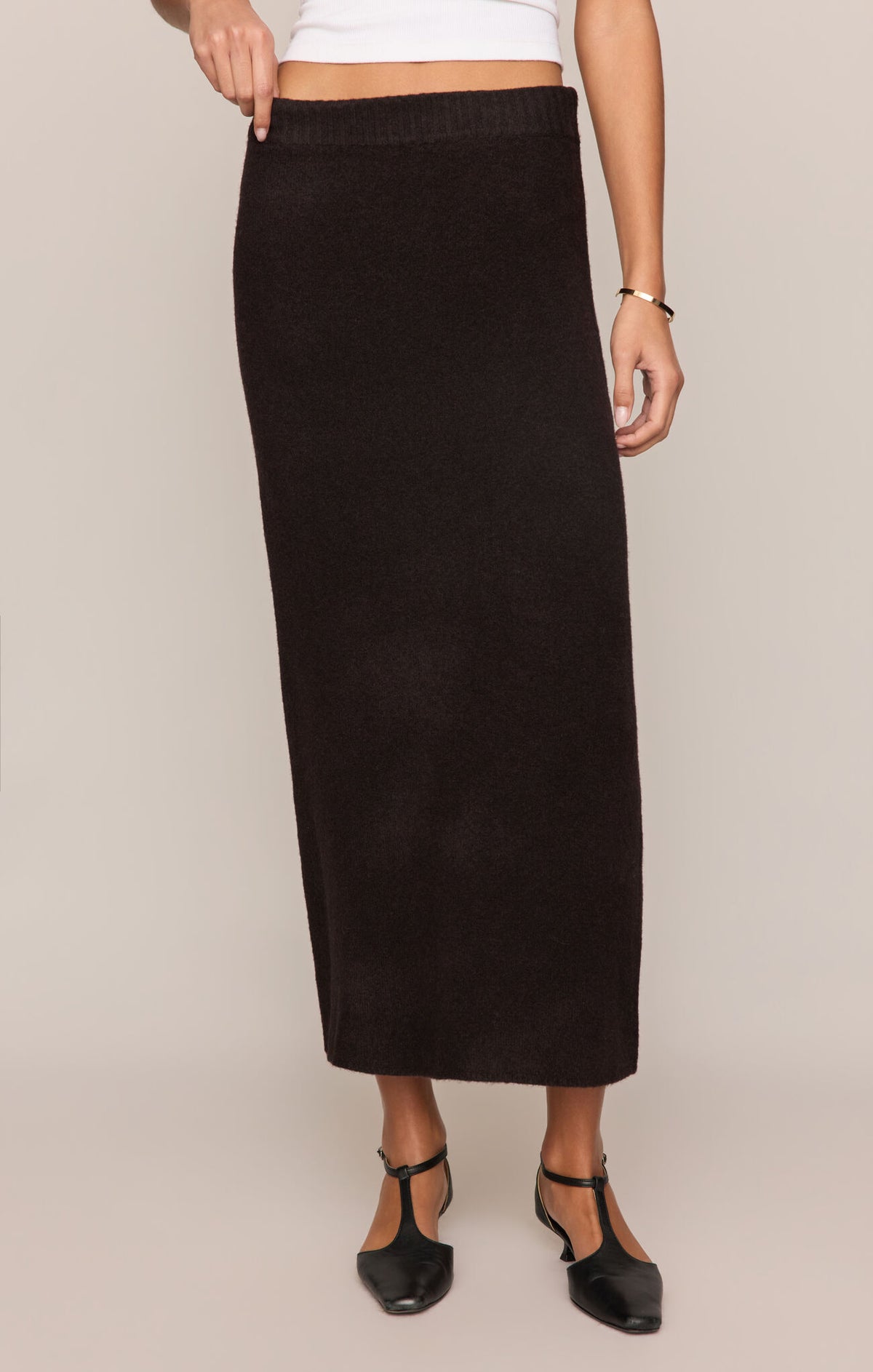Cozy Moment Skirt - Dark Roast-Z Supply-Happy on Main