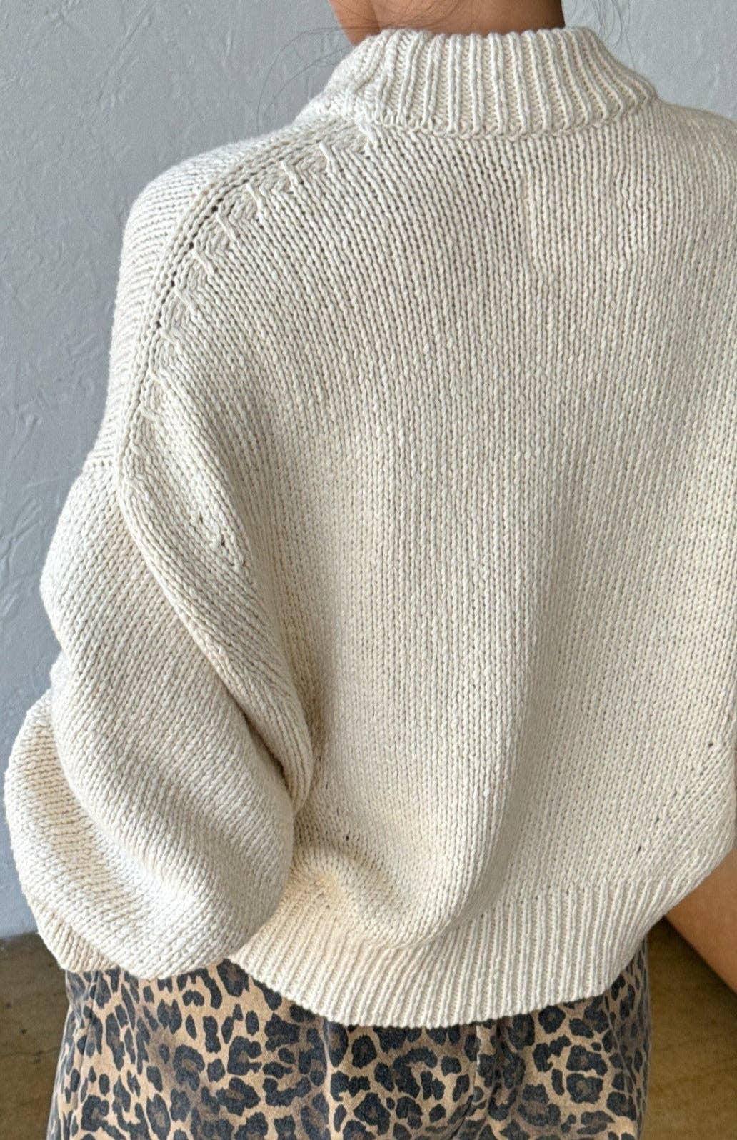 Zoe Cotton Sweater (2XS/S - 2M/L)-Le Bon Shoppe-Happy on Main