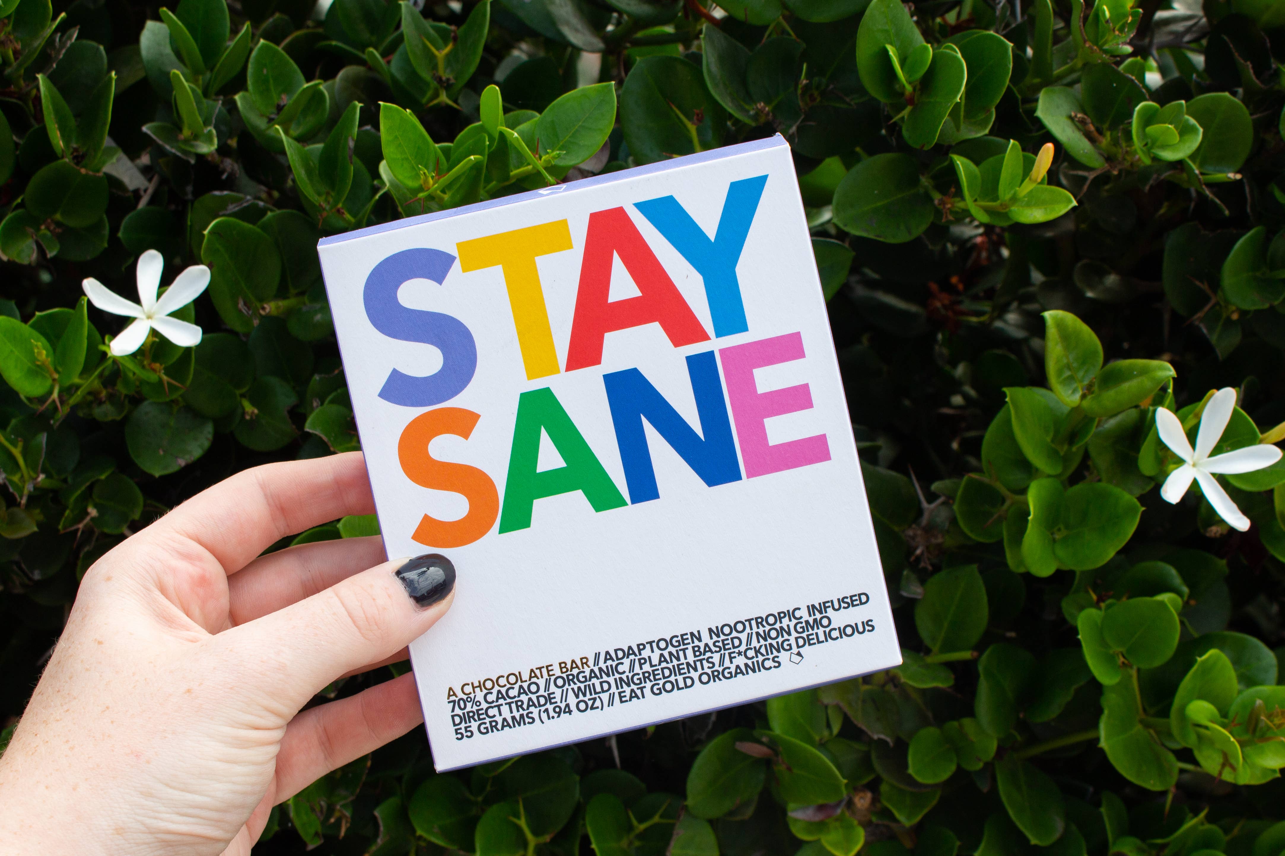 STAY SANE a Potent, Functional & Delicious Chocolate Bar-Beauty + Wellness-Happy on Main
