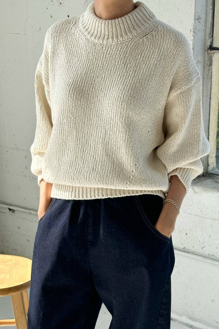 Zoe Cotton Sweater (2XS/S - 2M/L)-Le Bon Shoppe-Happy on Main