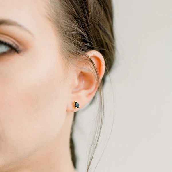 Deco Mini Studs - Moonstone-Elli Parr-Happy on Main