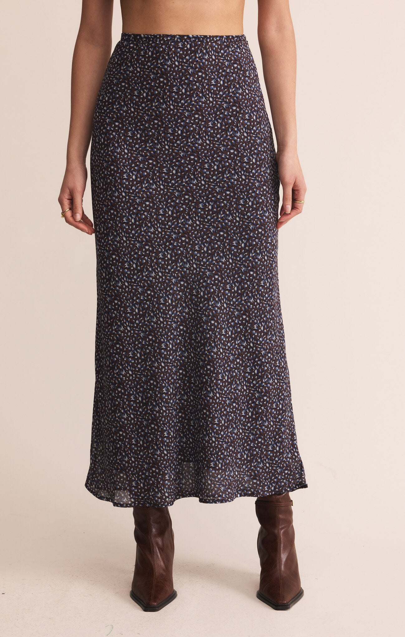 Yelena Aspen Floral Maxi Skirt-Skirts-Happy on Main