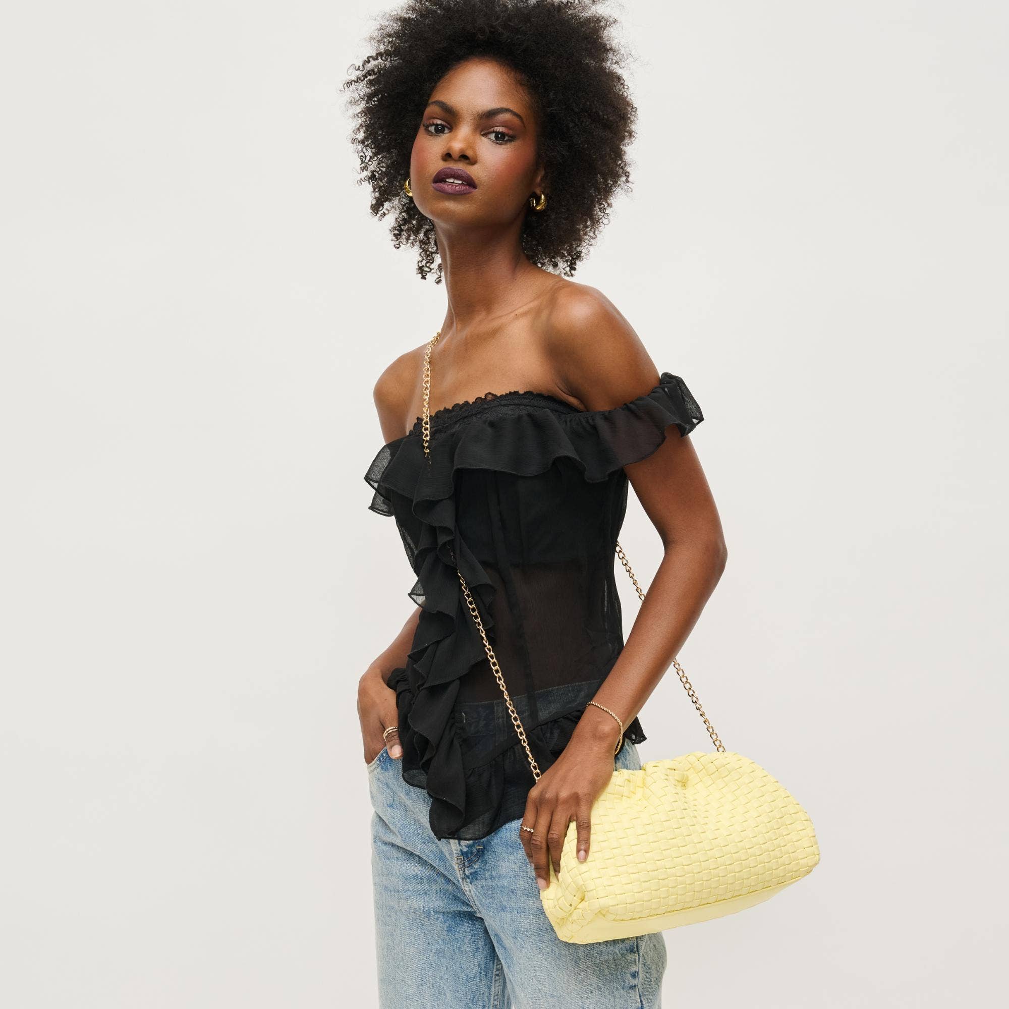 Tate Woven Frame Clutch-Urban Expressions-Happy on Main