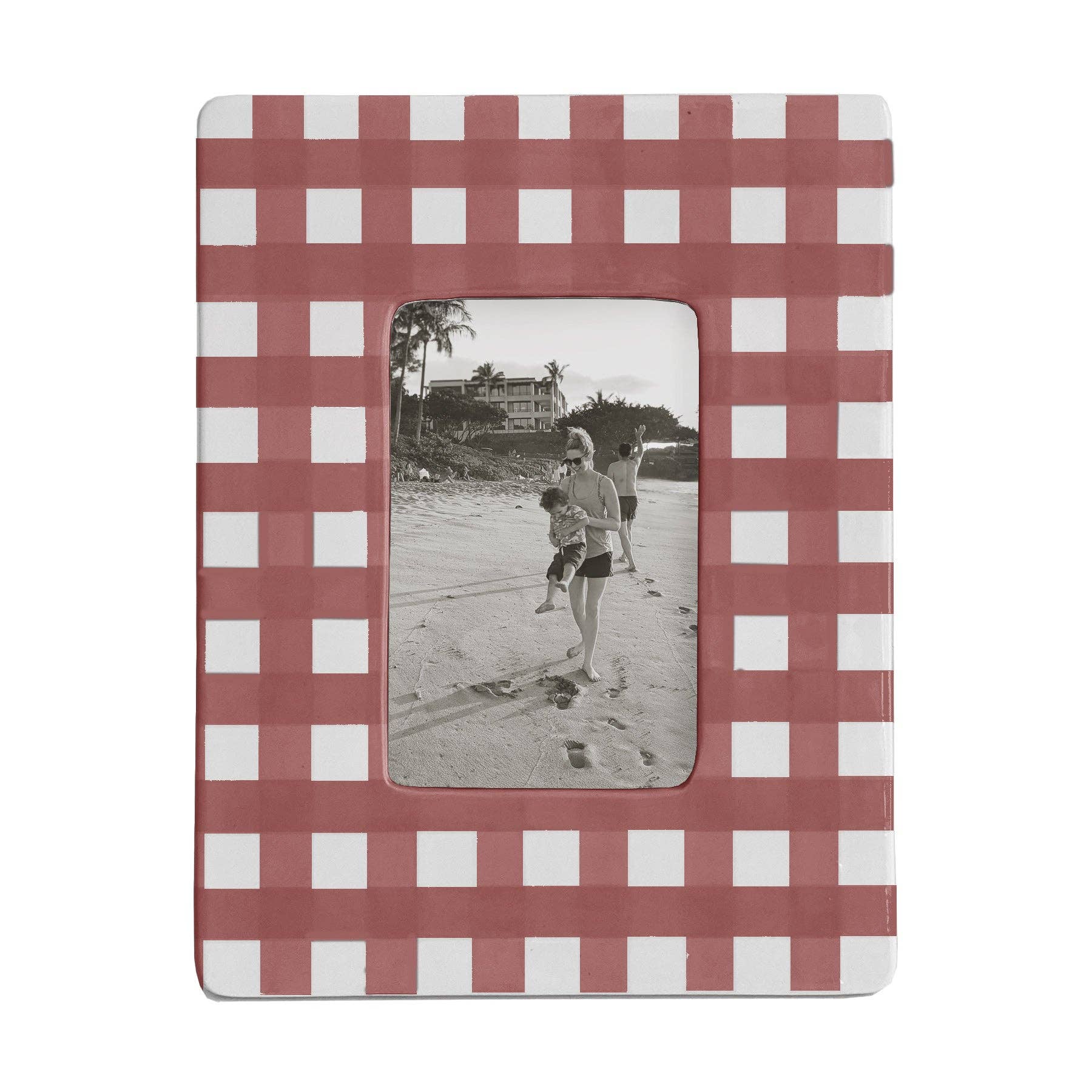 Gingham Photo Frame-Home Decor-Happy on Main