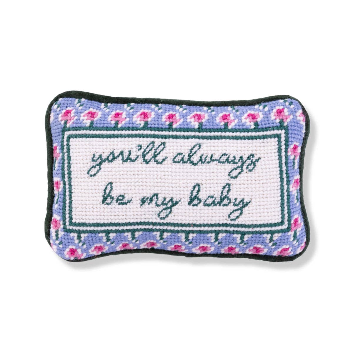 Be My Baby Mini Needlepoint Pillow-Home Decor-Happy on Main