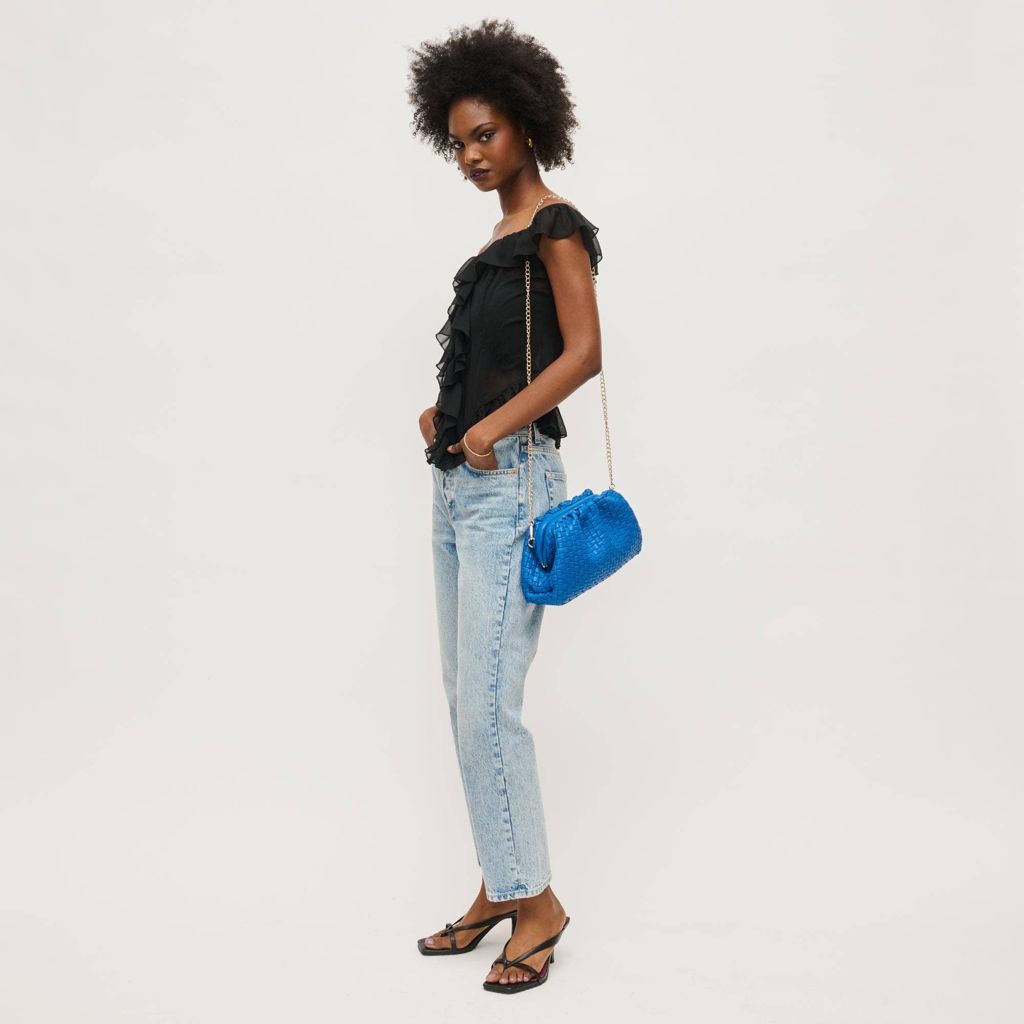 Tate Woven Frame Clutch-Urban Expressions-Happy on Main