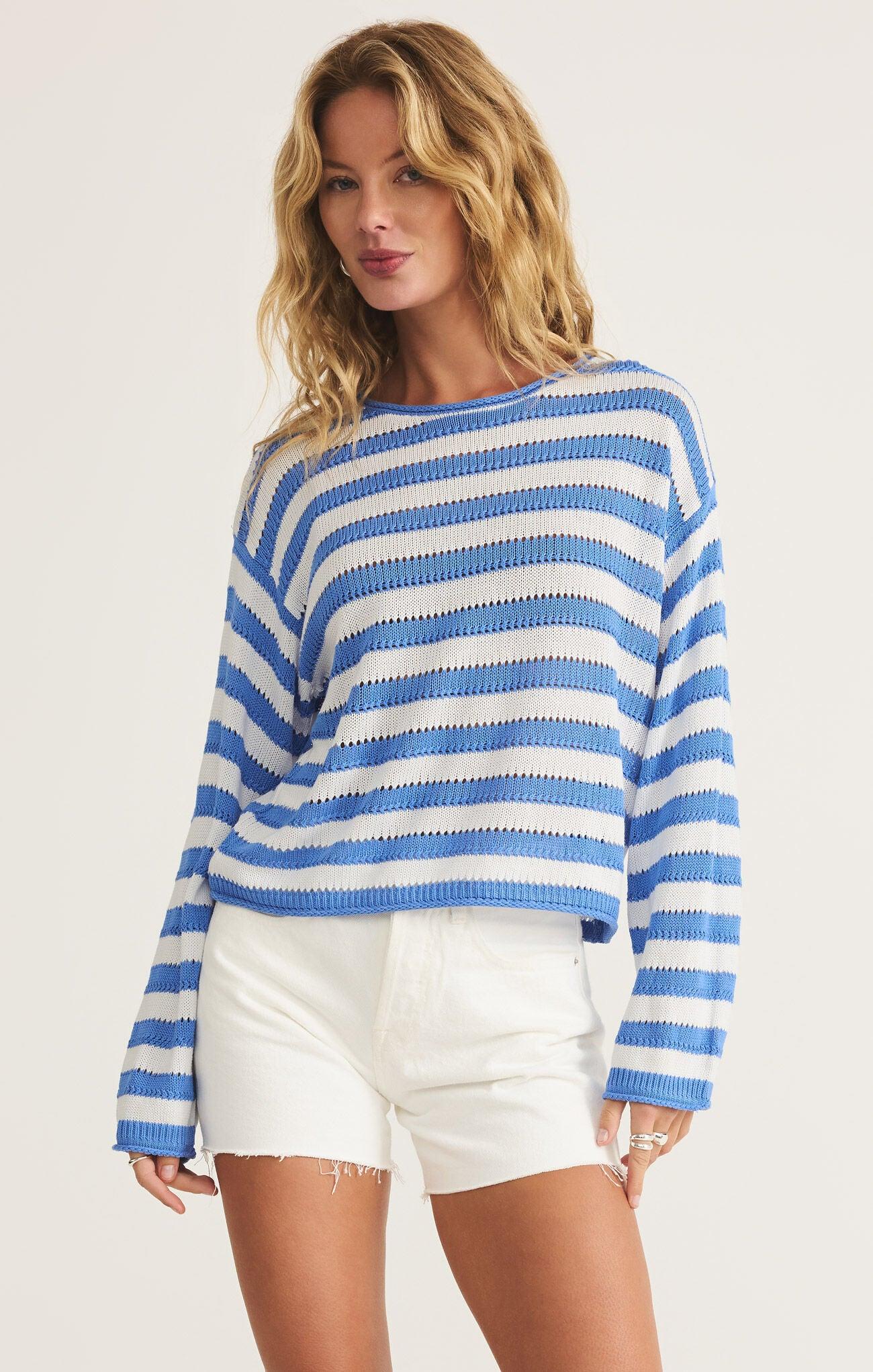 Prado Stripe Sweater-Core Sweaters-Happy on Main