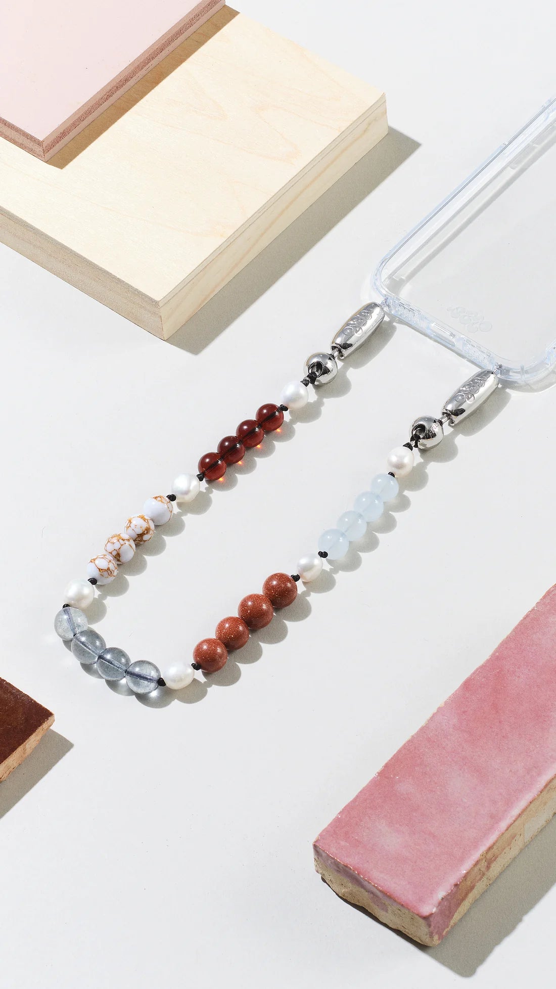 Stone and Pearl Wristlet-Ossa-Happy on Main