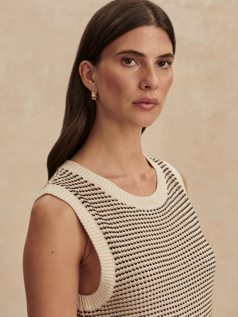 Sadia Stitch Knit Dress - Birch-Varley-Happy on Main