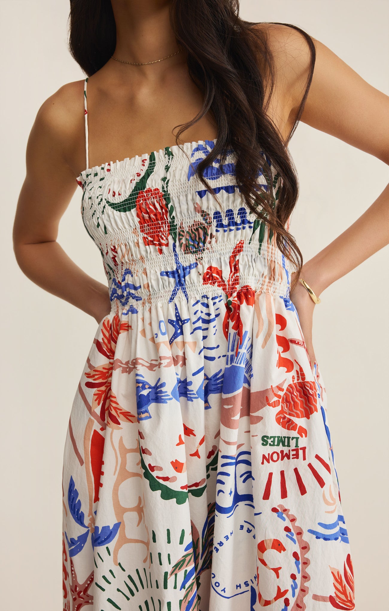 Cornelia Getaway Midi Dress - Multi-Z Supply-Happy on Main