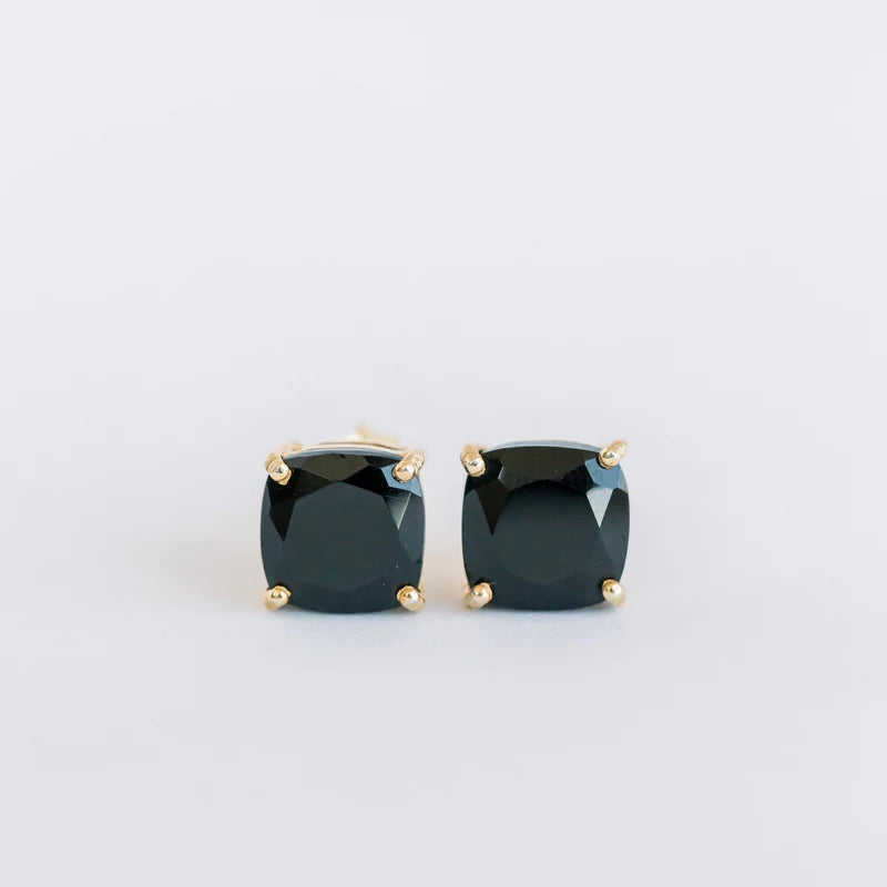 Emmy Studs - Black Onyx-Elli Parr-Happy on Main