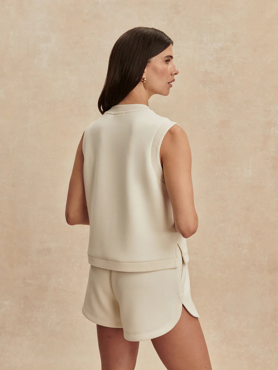 Marla Button Placket Tank - Pristine-Varley-Happy on Main