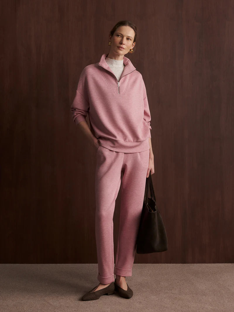 Hawley Half-Zip - Rose Marl-Varley-Happy on Main