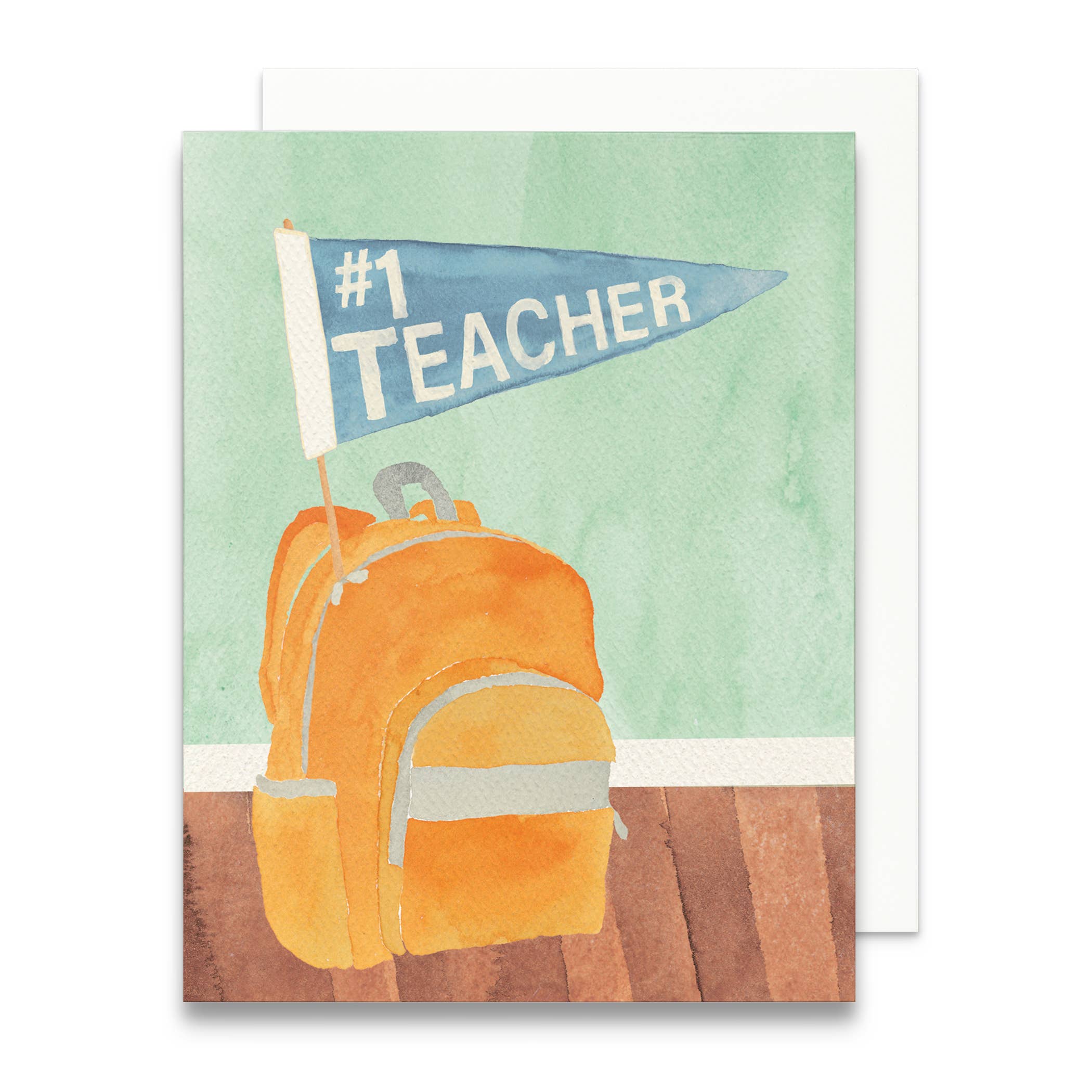 #1 Teacher Greeting Card | Teacher Appreciation Card-Gert & Co-Happy on Main
