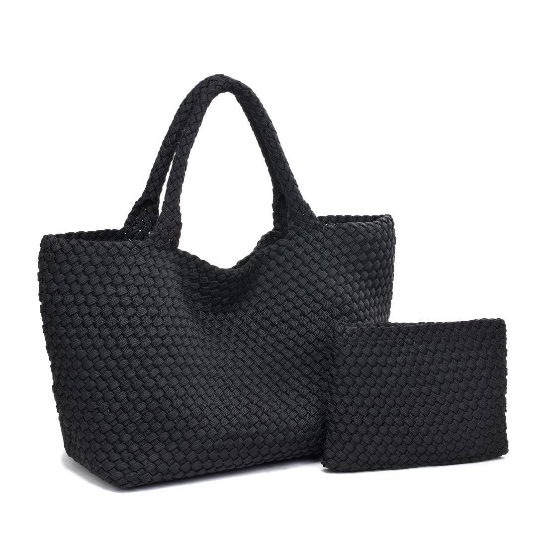 Sky's The Limit - Large Laced Up Eco-Edition Tote-Handbags-Happy on Main