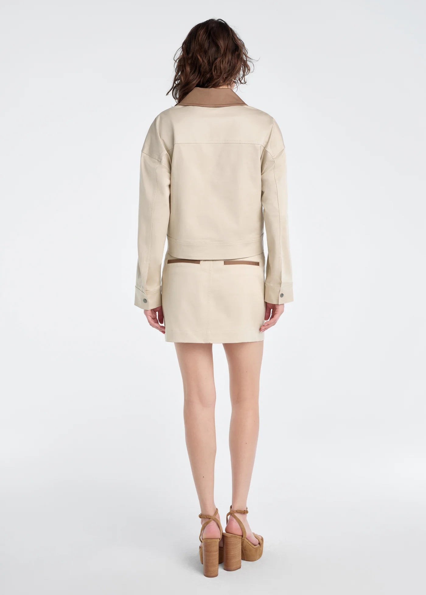 The Monica Jacket - Beige with Khaki-Favorite Daughter-Happy on Main