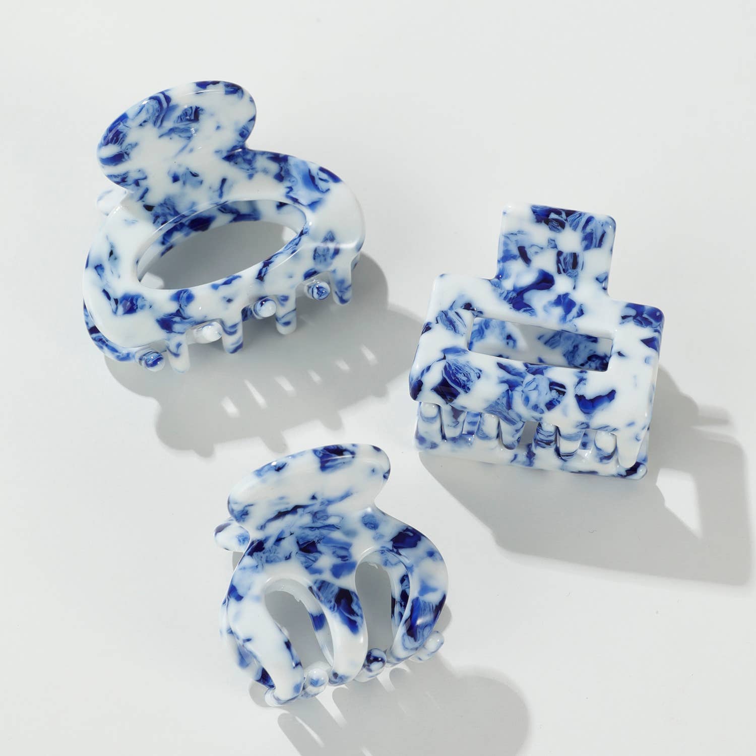 Coastal Blue Mini | Assorted Mini Claw Clips-Misc Accessories-Happy on Main