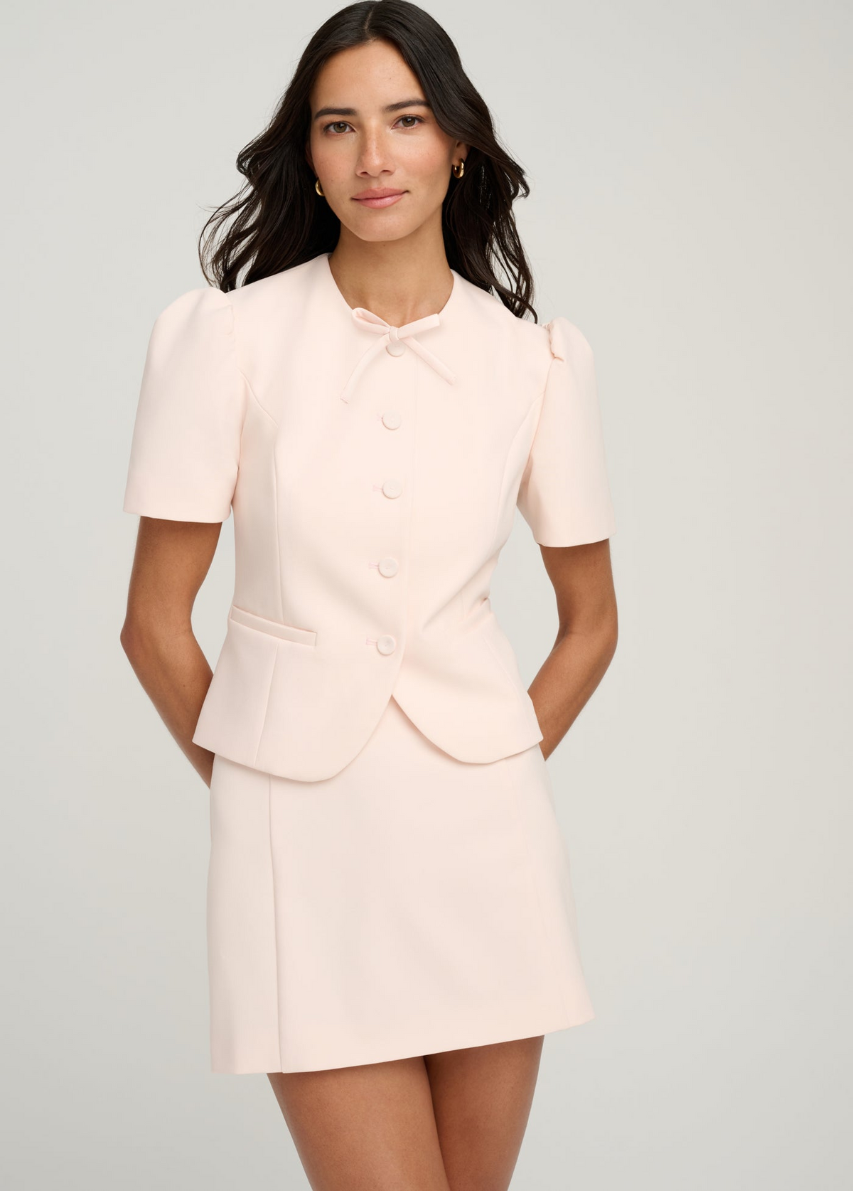 The First Wife Mini Skirt - Blush Pink-Favorite Daughter-Happy on Main
