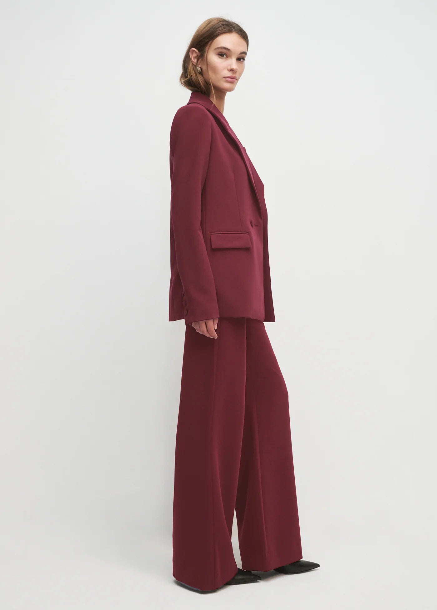 Suits You Blazer - Vino-Favorite Daughter-Happy on Main