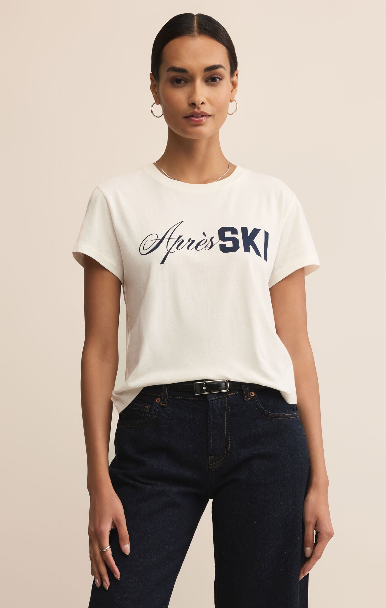 Pray For Snow Tourist Tee-Graphic Tanks + Tees-Happy on Main
